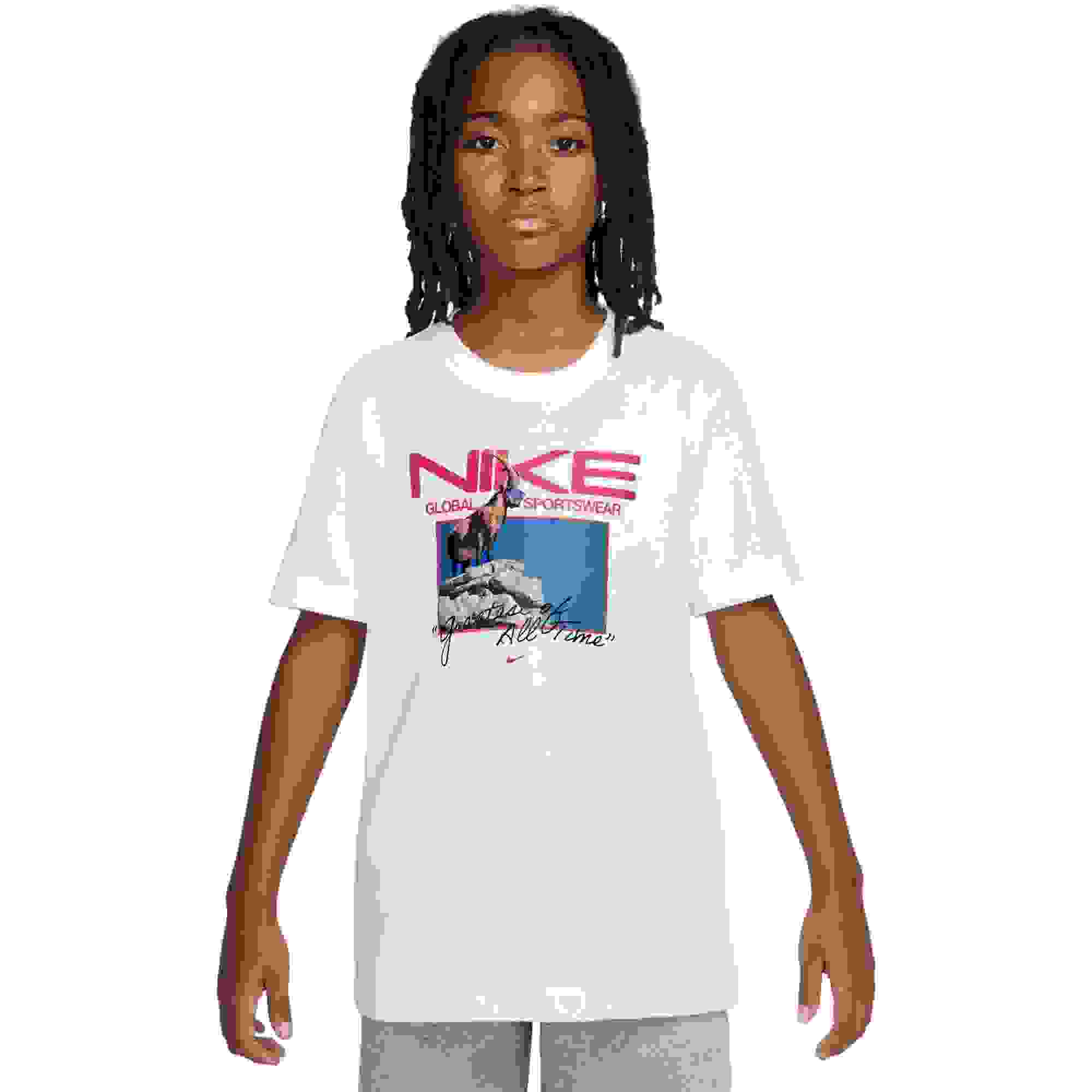 Nike Goat Big Boys' White Tee
